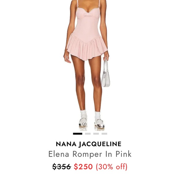 Nana Jacqueline Pink Elena Romper - Picture 2 of 2